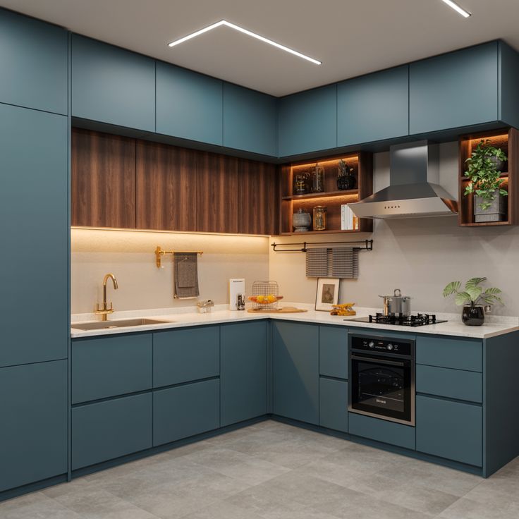 L-Shaped Kitchen design 8